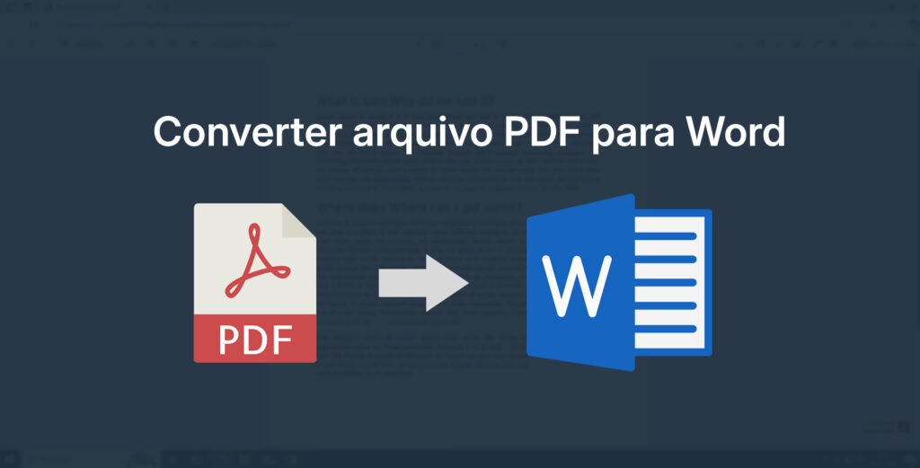 Como converter arquivos PDF para Word