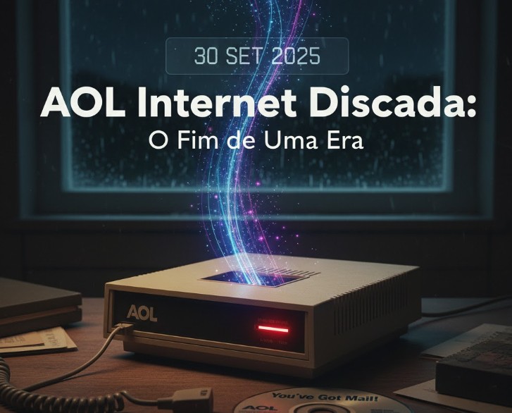 O serviço AOL Internet Discada foi encerrado em 30 de setembro de 2025